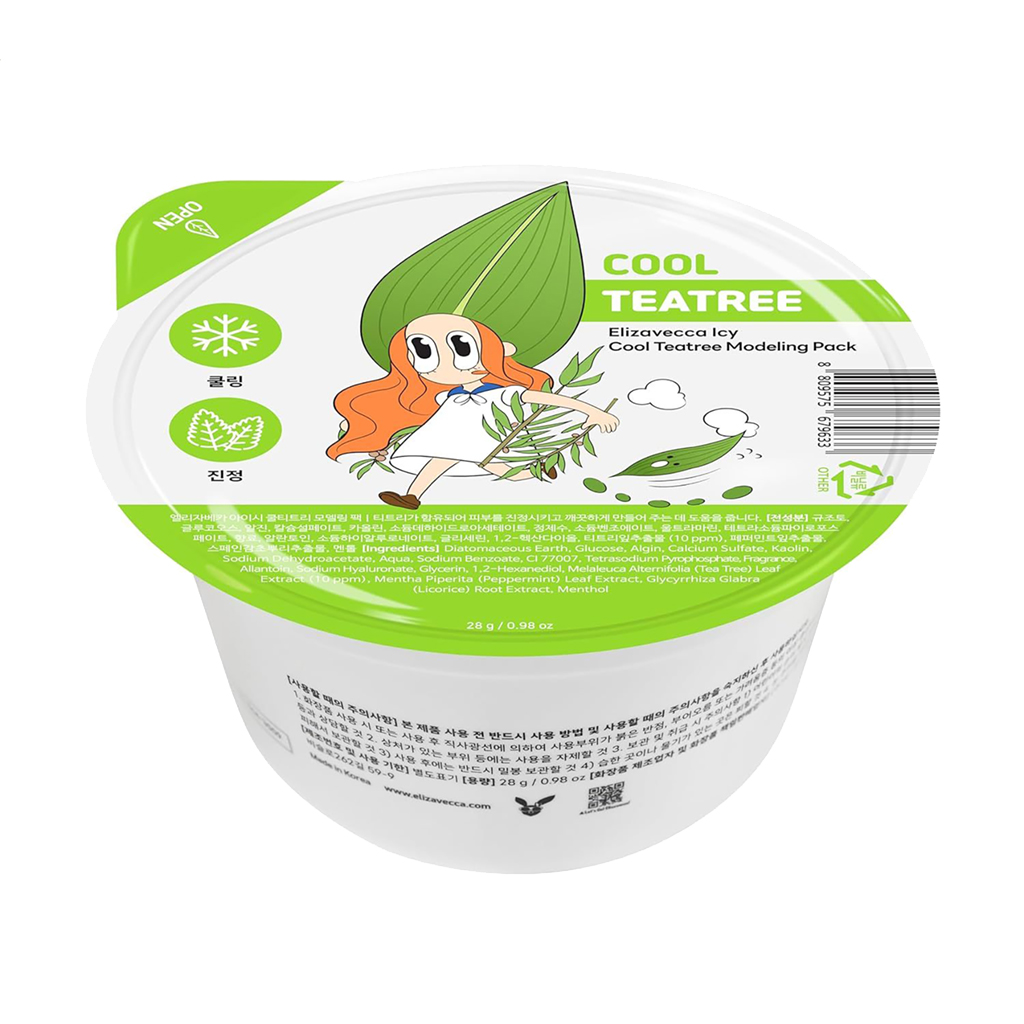 Маска для обличчя Elizavecca Icy Cool Teatree Modeling Pack, 28 г